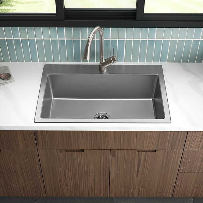 Cursiva Top-Mount/Undermount Single-Bowl Kitchen Sink | K-RH28174 